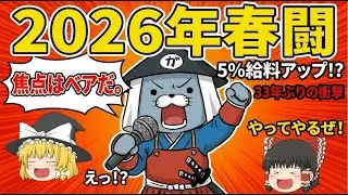 【2026年春闘】物価に勝つ賃金上昇なるか！5%の賃上げを目標に交渉スタート！