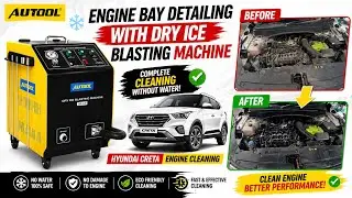 AUTOOL HTS705 Dry Ice Blasting Machine | Live Customer Demo | Car Engine Cleaning