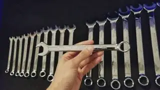 Wright Tool Combination Wrench Set (#958) WrightGrip Full Polish