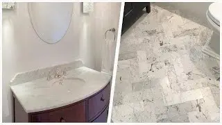 75 All Wall Tile Beige Powder Room Design Ideas You'll Love 💎