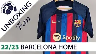 Barcelona Home Jersey 22/23 (JeoFC) Fan Version Unboxing Review