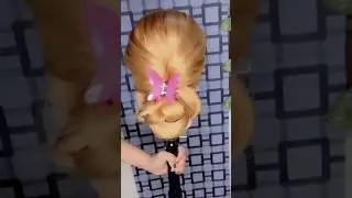 Juda with clutch🧡#hairstyle #ytshorts #viral #trending #ytviral #1million #yt #youtubers