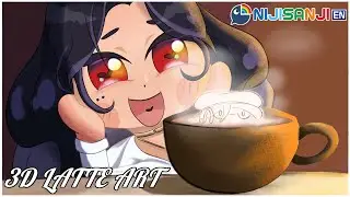 【FIRST HAND CAM】I Try 3D Latte Art!☕✨【NIJISANJI EN | Scarle Yonaguni】