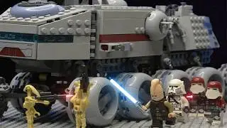 Lego Star Wars Republic Juggernaut | Turbo Tank Stop Motion Promo