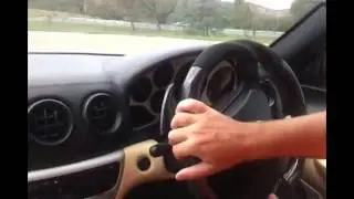 Just chilling inside a Ferrari on the Skidpan with Panache Driver Training!!