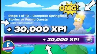 How to EASILY Complete LOST & FOUND QUEST + Springfield Stories! 🔍 (Fortnite x The Simpsons Event)