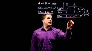 Similar Solids Ratio of Volume. GCSE 9-1 Maths Edexcel Specimen Paper 1H Q18