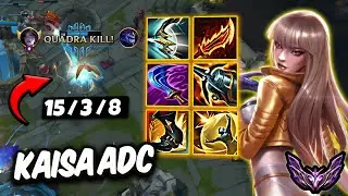 Kaisa vs Miss Fortune ADC ( QuadraKill ) Korea Master 125 LP | Patch 25.22