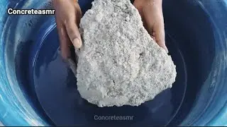Fresh Cement Big Chunks Crumbling in Water 💦 | Deep ASMR Concrete Texture