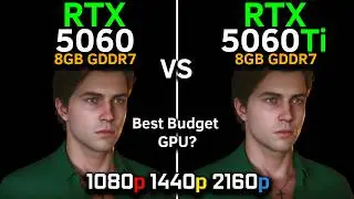 RTX 5060 vs RTX 5060 Ti 8GB | 1080p, 1440p, 4K + DLSS 4 | Best Budget GPU 2026?