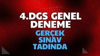4. DGS GENEL DENEMESİ(Türkçe+Matematik) (GERÇEK SINAV AYARINDA) #dgs