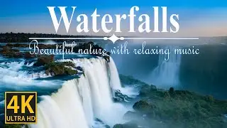 Waterfalls in 4K Ultra HD - Beautiful nature video with relaxing music