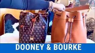 Dooney & Bourke *Heavy Hitter* Bag Review: Hattie vs Gretta Drawstring #dooney #dooneyandbourke