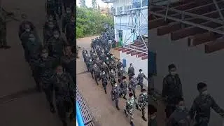 Newly Recruit Philippine National Police salute