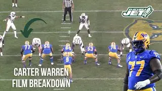 Jets draft CARTER WARREN | Pass Pro Film Breakdown