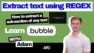 Extract with REGEX explained in Bubble.io