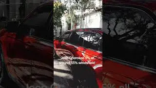 Jeep Cherokee 5% all around 35% windshield #automobile #nanotechnology #tint #cherokee