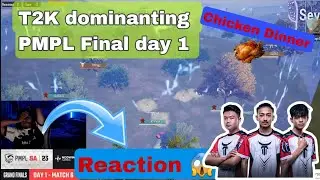 T2k Chicken Dinner🐔🍗 reaction Cr7horra SA PMPL Fall 2023 final /T2k domination😱#t2k #pmpl#cr7horra