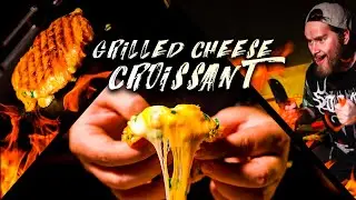 ASMR l Grilled CHEESY Croissant l COOKING l MUKBANG