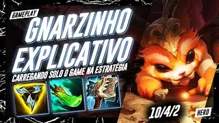 GNARZINHO VELOCISTA É UMA BUILD REAL E FORTE! | GAMEPLAY EXPLICATIVA DE GNAR TOP