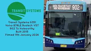 Transit Systems (6351) Volvo B7RLE Bustech VST 902 To Holsworthy 