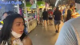 Pattaya Beach Road, Tree Town , Walking Street Night Scene || Pattaya Nightlife 2022 @TravelJunkieindian