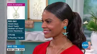 Heidi Daus ShellTastic CrystalAccented Drop Earrings