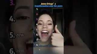 Jenna Ortega&rsquo;s transformation over the years.#JennaOrtega#WednesdaySeason2#fyp#actor