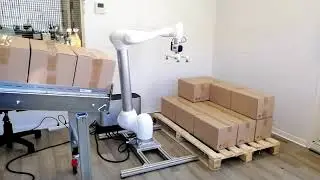 Palettisation - D&eacute;couvrez le robot collaboratif M0617 en action !
