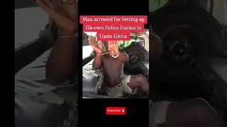 Man Arrested For Setting Up Is Own  Police 🚨 station  #shorts #ntv #news