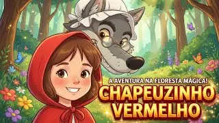 Chapeuzinho vermelho e o lobo mau com a barriga de pedra | conto infantil