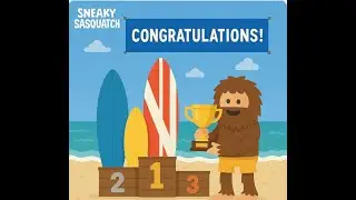Winning all the surf events in Sneaky Sasquatch