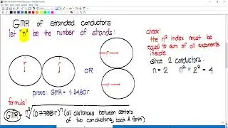 GMR (Geometric Mean Radius)  of Stranded Conductor: Power Systems (TAGALOG)