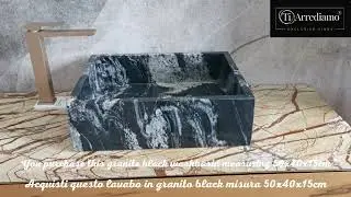 Lavabo nero moderno
