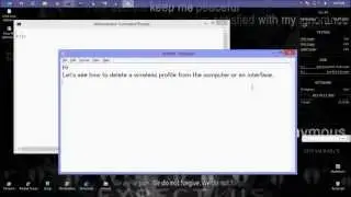 Deleting a wireless profile