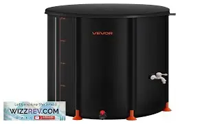 VEVOR Collapsible Rain Barrel 100 Gallon Portable Rain Water Collection Barrel 1000D
