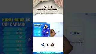 What is statistic - Part 2 #Statistics #CAFoundation #StatisticsBasics #caconcepts