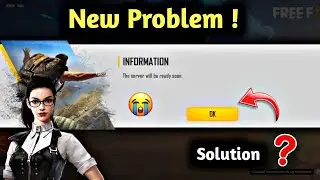 The patch Update is almost complete. The server will be ready shortly Problem In free fire 😭