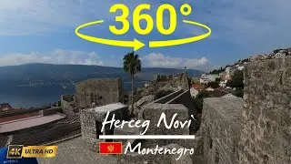 🇲🇪 Explore Herceg Novi in 360 VR | Montenegro Hidden Gem | Virtual Walking Tour in 4K