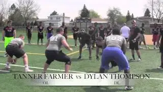 Video: Chicago NFTC OL vs DL 1-on-1's