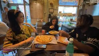 Dean describes Texas Food & tastes Danish cheese! w/ NoraExplorer, Salmmus