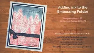 Thankfully Thinking of You Thursday - Evergreen Forest 3D Embossing Folder #153576