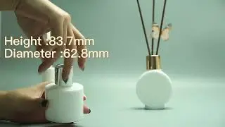 100ml Opal White Glass Diffuser | Premium Home Fragrance | ISO Certified