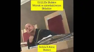 @youtube Sąd @Słubice sędzia K.Rataj rozpoznaje w sprawie w kt&oacute;rej nie może orzekać  i wydaje wyrok 