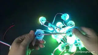 LEDLightingHut 30mm Digital RGB LED Pixel Dome Light