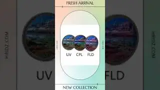 Hridz 3pcs UV CPL FLD Lens Filter Combo pack with Pouch for SLR Camera Colour Lens UV Filter