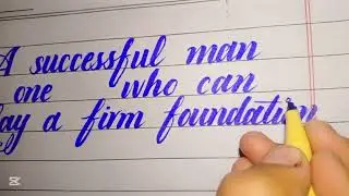 How to write a motivational quotes? how to write English calligraphy 