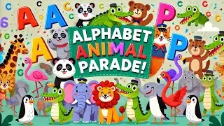 Alphabet Animal Parade: Fun A to P Animal Adventure for Kids! 🦁🎶