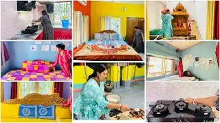 পরিষ্কার পরিচ্ছন্ন থাকাটা আমার অভ্যাস সকালে উঠে bedroom clean,রান্না,পুজো,বাজার গুছিয়ে পিঠা করলাম