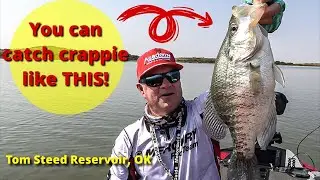 WOW, huge crappie plus so much MORE! Let's Fish #34-2020 SouthWEST Tom Steed Reservoir, OK.